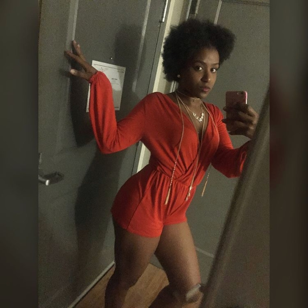 Red romper
